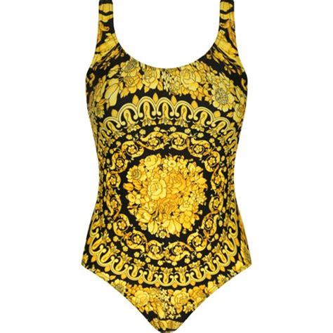 stroje kąpielowe versacestyle versace|versace barocco blue swimwear.